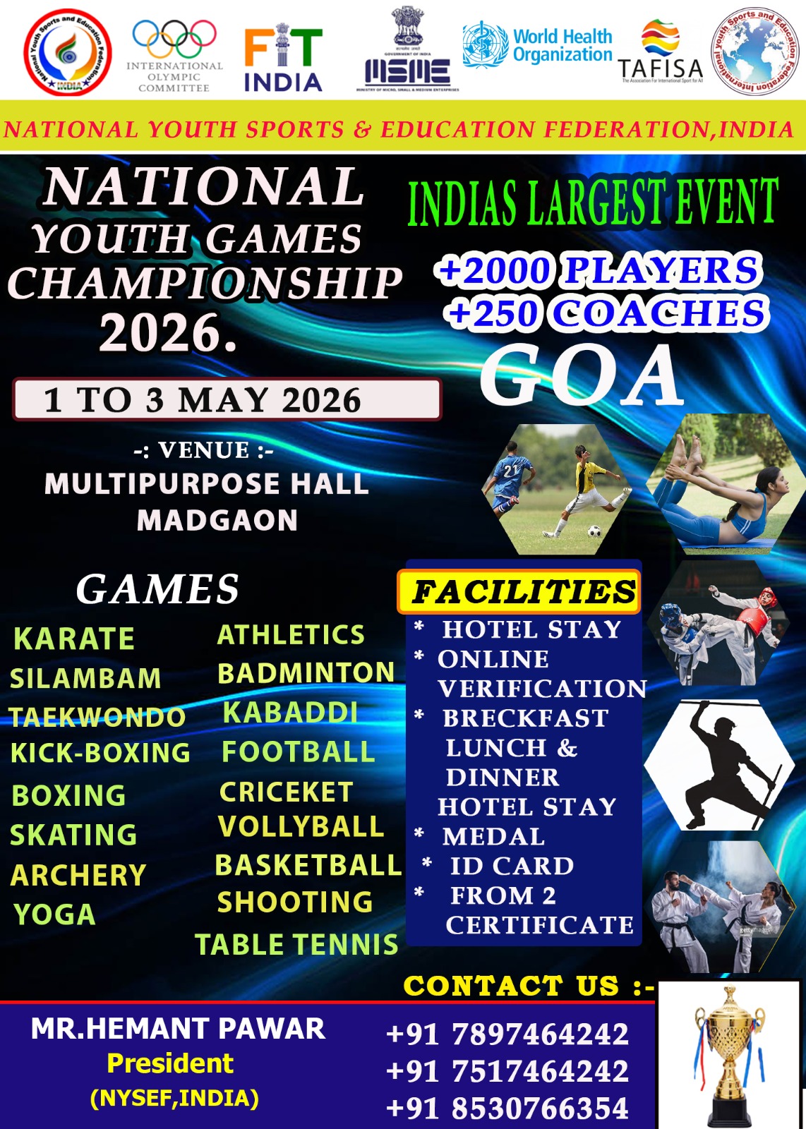 Goa National Youth Games Championship 2026
